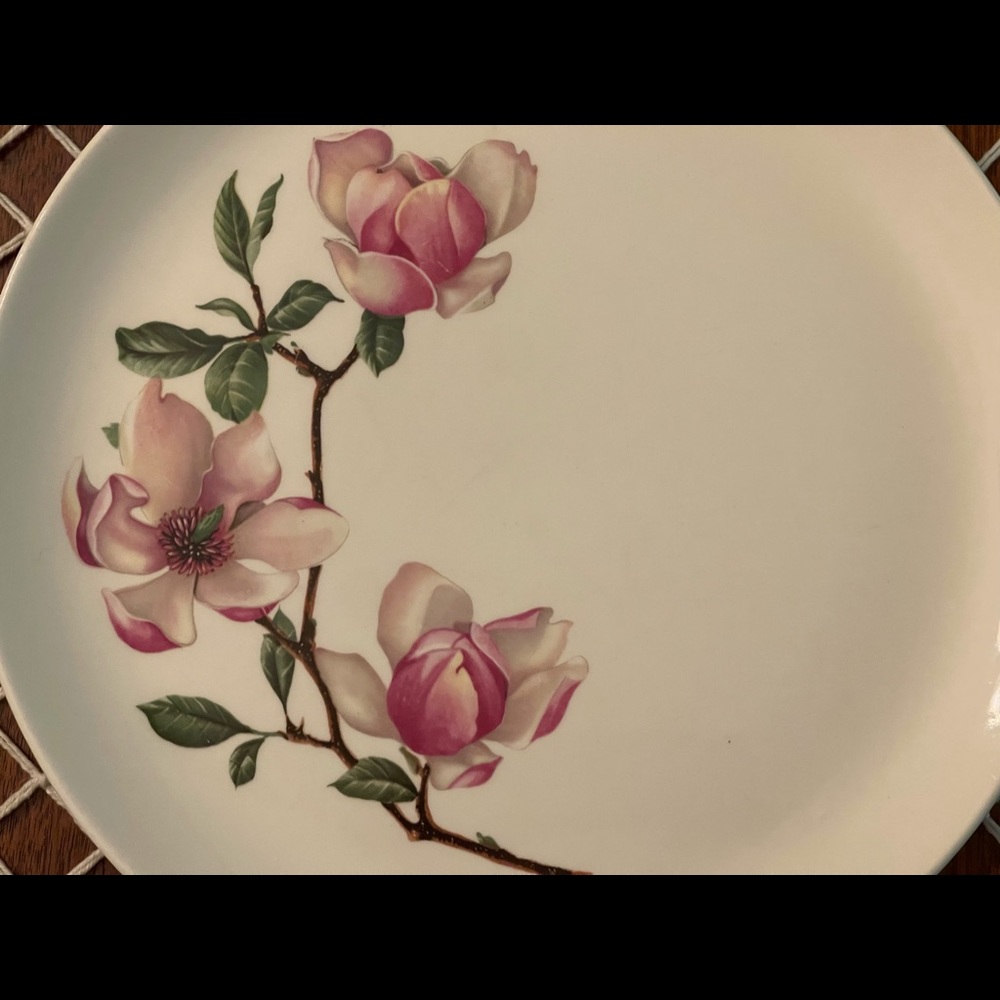 Crooksville MCM Magnolia plate 🌸